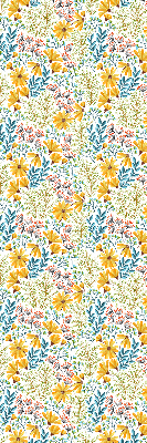 Stoffen rolgordijn met bloemenprint