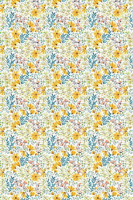Stoffen rolgordijn met bloemenprint