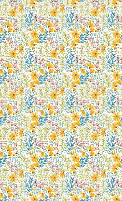 Stoffen rolgordijn met bloemenprint