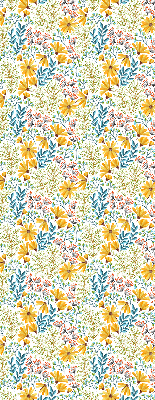 Stoffen rolgordijn met bloemenprint