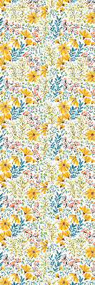 Stoffen rolgordijn met bloemenprint