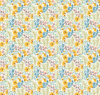 Stoffen rolgordijn met bloemenprint