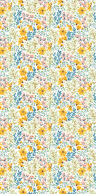 Stoffen rolgordijn met bloemenprint
