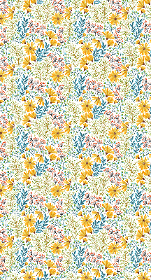 Stoffen rolgordijn met bloemenprint