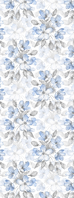 Stoffen rolgordijn met bloemenprint