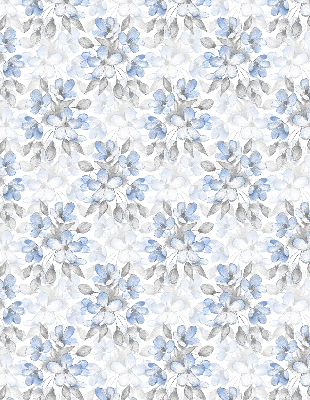 Stoffen rolgordijn met bloemenprint