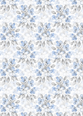 Stoffen rolgordijn met bloemenprint