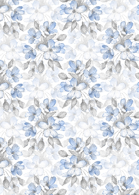 Stoffen rolgordijn met bloemenprint