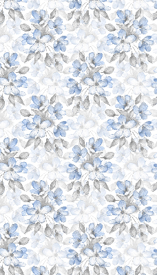 Stoffen rolgordijn met bloemenprint