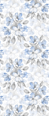 Stoffen rolgordijn met bloemenprint