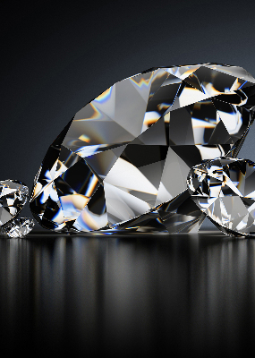 Binnengordijn diamanten