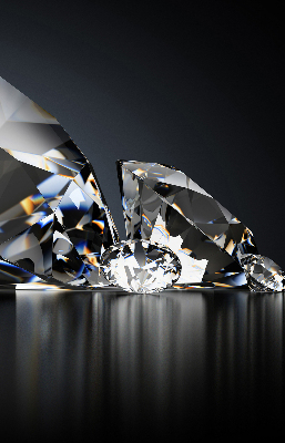 Binnengordijn diamanten