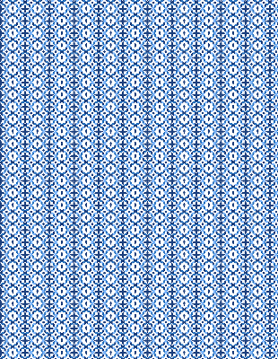 Binnenrolgordijn voor raam in blauwe vormen