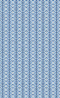 Binnenrolgordijn voor raam in blauwe vormen