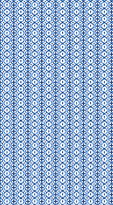Binnenrolgordijn voor raam in blauwe vormen