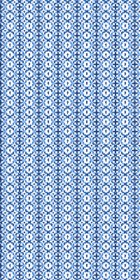 Binnenrolgordijn voor raam in blauwe vormen