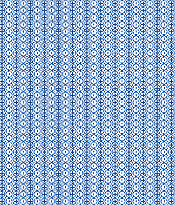 Binnenrolgordijn voor raam in blauwe vormen
