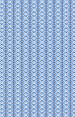 Binnenrolgordijn voor raam in blauwe vormen