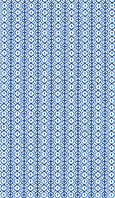 Binnenrolgordijn voor raam in blauwe vormen