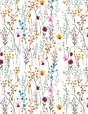 Binnengordijn met kleurrijke bloemen