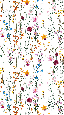 Binnengordijn met kleurrijke bloemen