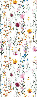 Binnengordijn met kleurrijke bloemen