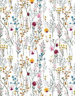 Binnengordijn met kleurrijke bloemen