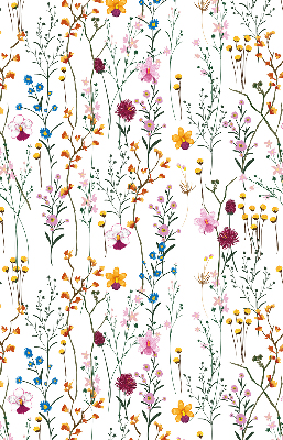Binnengordijn met kleurrijke bloemen