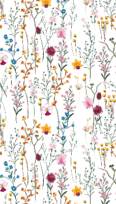 Binnengordijn met kleurrijke bloemen