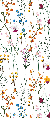 Binnengordijn met kleurrijke bloemen
