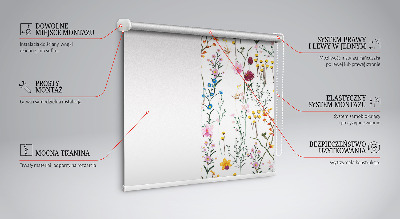Binnengordijn met kleurrijke bloemen