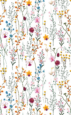 Binnengordijn met kleurrijke bloemen