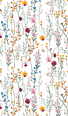 Binnengordijn met kleurrijke bloemen