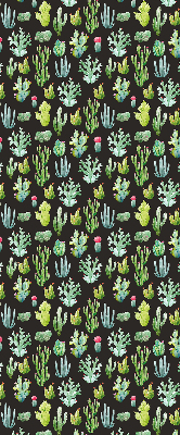 Rolgordijn voor balkondeur met cactussen