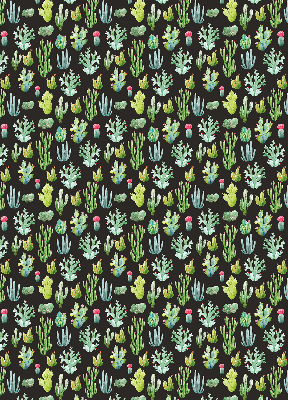 Rolgordijn voor balkondeur met cactussen