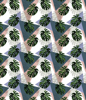 Binnenrolgordijn voor raam van de bladeren van de plant
