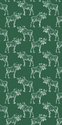 Rolgordijn voor balkondeur in de kleur groene eland