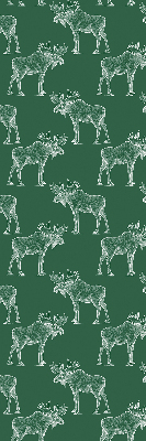 Rolgordijn voor balkondeur in de kleur groene eland