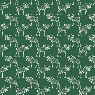 Rolgordijn voor balkondeur in de kleur groene eland