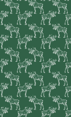 Rolgordijn voor balkondeur in de kleur groene eland