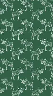 Rolgordijn voor balkondeur in de kleur groene eland