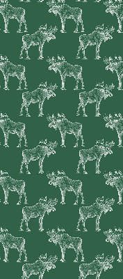 Rolgordijn voor balkondeur in de kleur groene eland