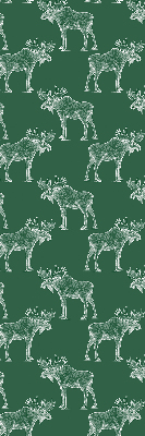 Rolgordijn voor balkondeur in de kleur groene eland