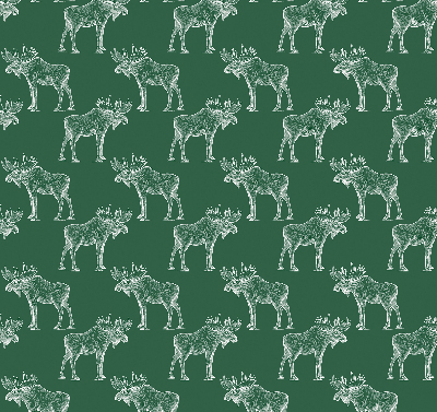 Rolgordijn voor balkondeur in de kleur groene eland