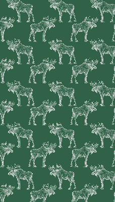 Rolgordijn voor balkondeur in de kleur groene eland