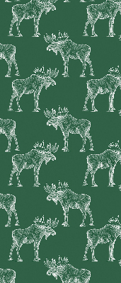 Rolgordijn voor balkondeur in de kleur groene eland