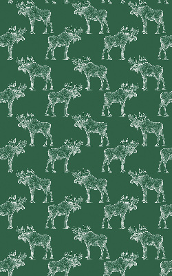 Rolgordijn voor balkondeur in de kleur groene eland