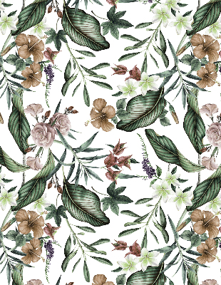 Binnengordijn met exotische natuurprint