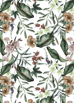 Binnengordijn met exotische natuurprint
