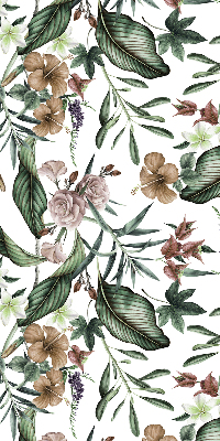 Binnengordijn met exotische natuurprint